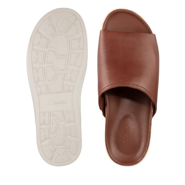 Clarks Sunder Slide Sandale Moški Rjave | CLK978KFQ