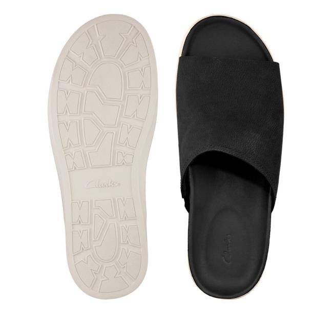 Clarks Sunder Slide Sandale Moški Črne | CLK136QUE