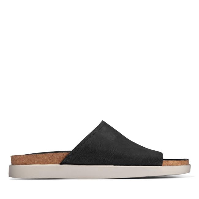 Clarks Sunder Slide Sandale Moški Črne | CLK136QUE