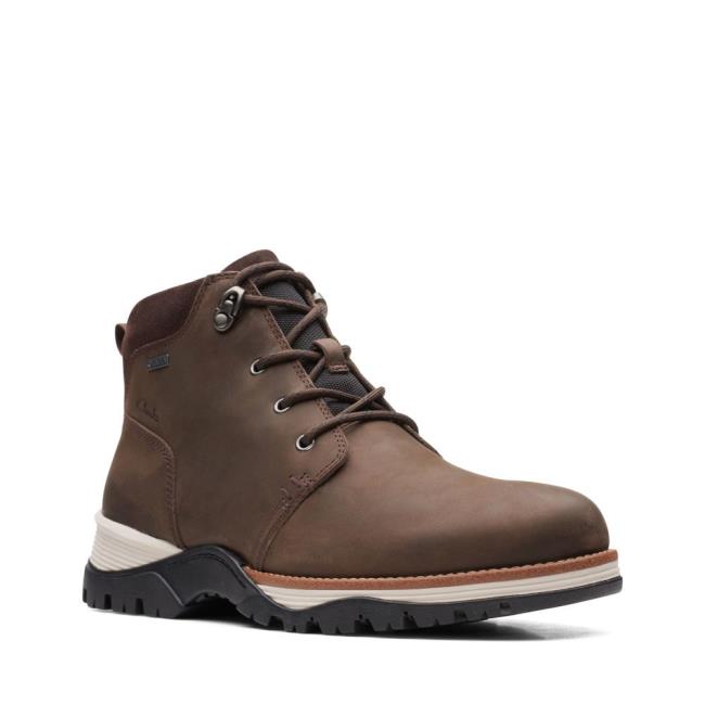 Clarks Topton Mid GTX Originals Škornji Moški Temno Rjave | CLK854BMU