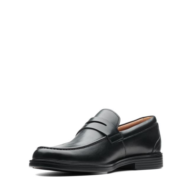 Clarks Un Aldric Step Črne Čevlji Moški Črne | CLK820AWZ