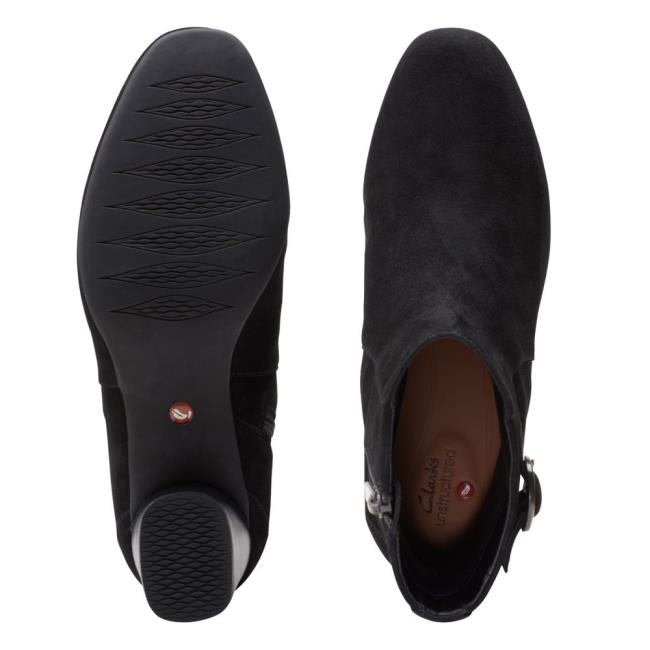 Clarks Un Cosmo Vibe Gležnarji Ženske Črne | CLK058WEI