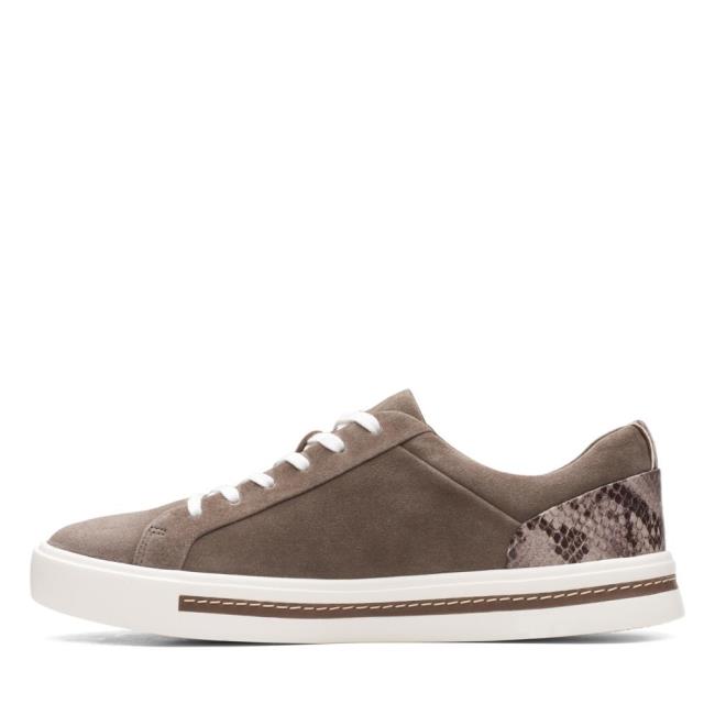 Clarks Un Maui Lace Ravni Čevlji Ženske Sive Rjave | CLK043UWQ