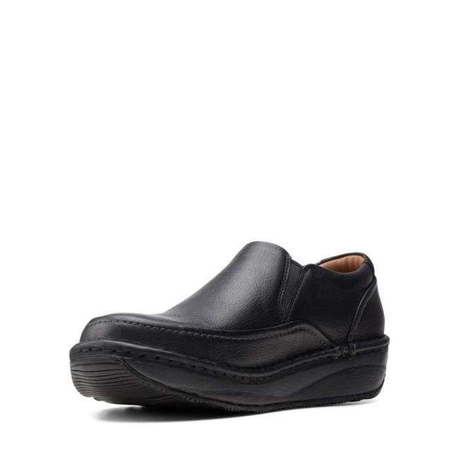 Clarks Un Soul Step Črne Čevlji Moški Črne | CLK382RXS