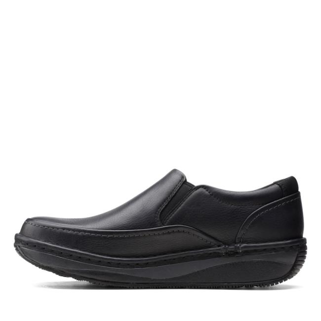 Clarks Un Soul Step Črne Čevlji Moški Črne | CLK382RXS