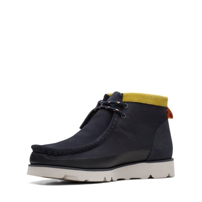 Clarks Wallabee 2.0 GORE-TEX Elegantni gležnjarji Moški Temno Modre | CLK740JMQ