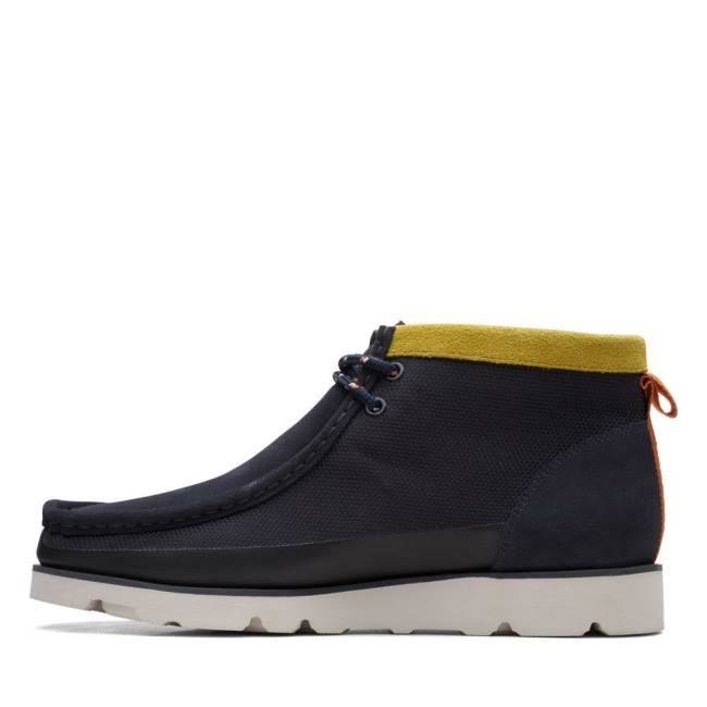 Clarks Wallabee 2.0 GORE-TEX Elegantni gležnjarji Moški Temno Modre | CLK740JMQ