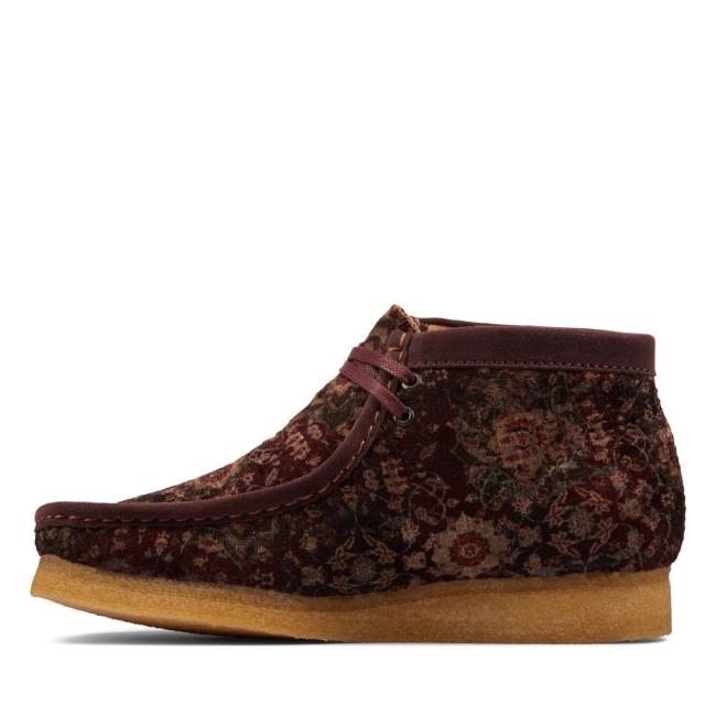 Clarks Wallabee Boot Elegantni gležnjarji Moški Bordo | CLK132VLI