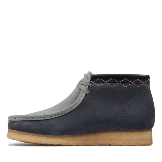 Clarks Wallabee Boot Elegantni gležnjarji Moški Modre | CLK409PKS