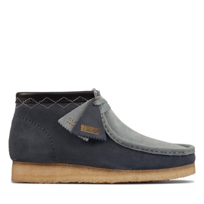 Clarks Wallabee Boot Elegantni gležnjarji Moški Modre | CLK409PKS