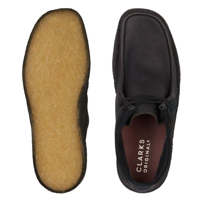 Clarks Wallabee Cup Elegantni gležnjarji Moški Črne | CLK724VQK