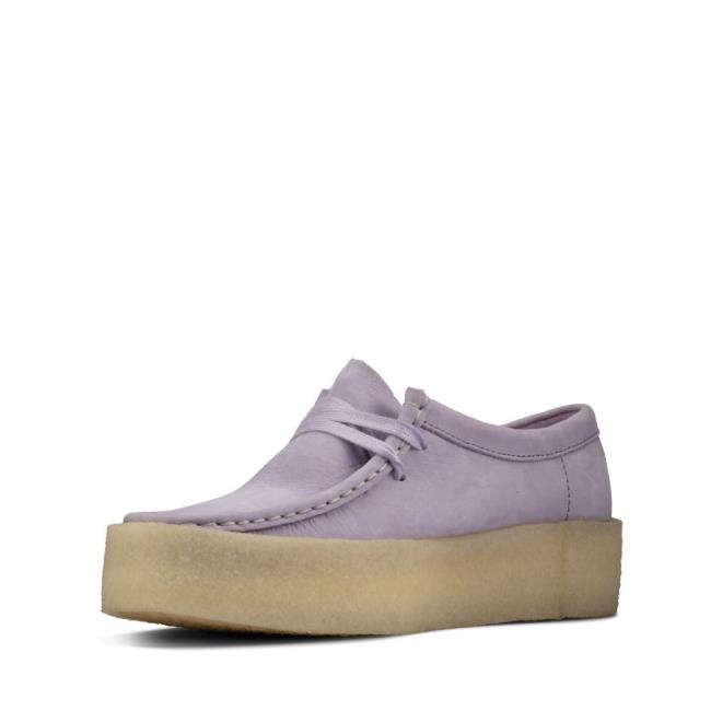 Clarks Wallabee Cup Ravni Čevlji Ženske Vijolične | CLK308ASL