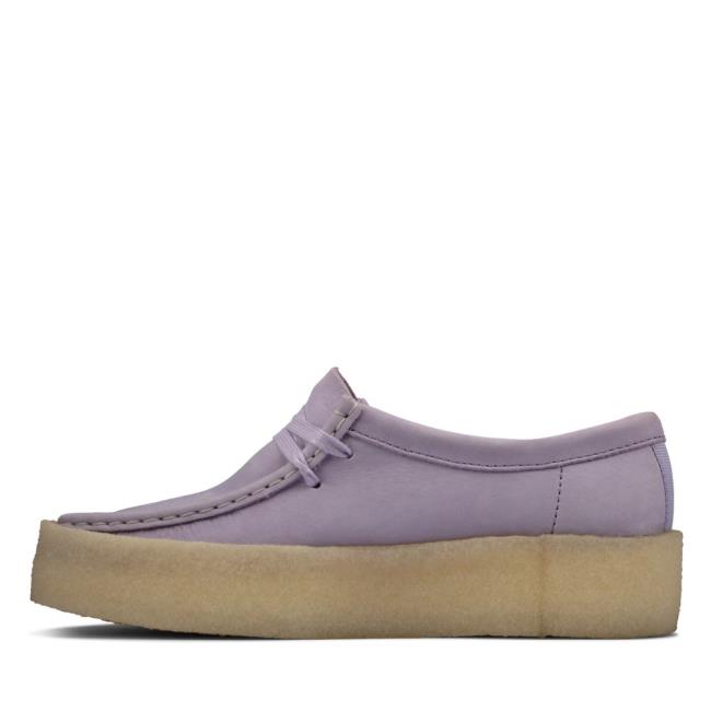 Clarks Wallabee Cup Ravni Čevlji Ženske Vijolične | CLK308ASL