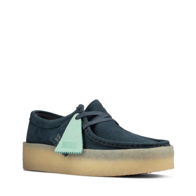 Clarks Wallabee Cup Ravni Čevlji Ženske Modre | CLK846EWI