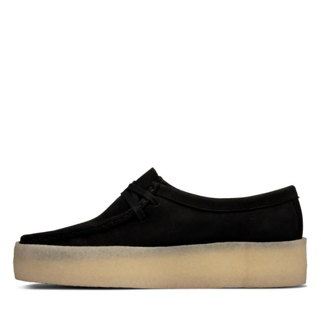 Clarks Wallabee Cup Črne Čevlji Ženske Črne | CLK574TBH