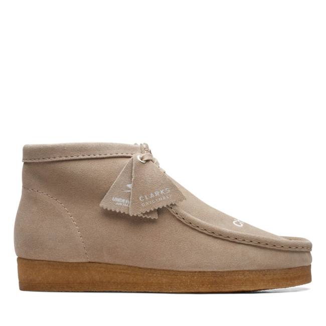 Clarks Wallabee Elegantni gležnjarji Moški Bež | CLK327QIX