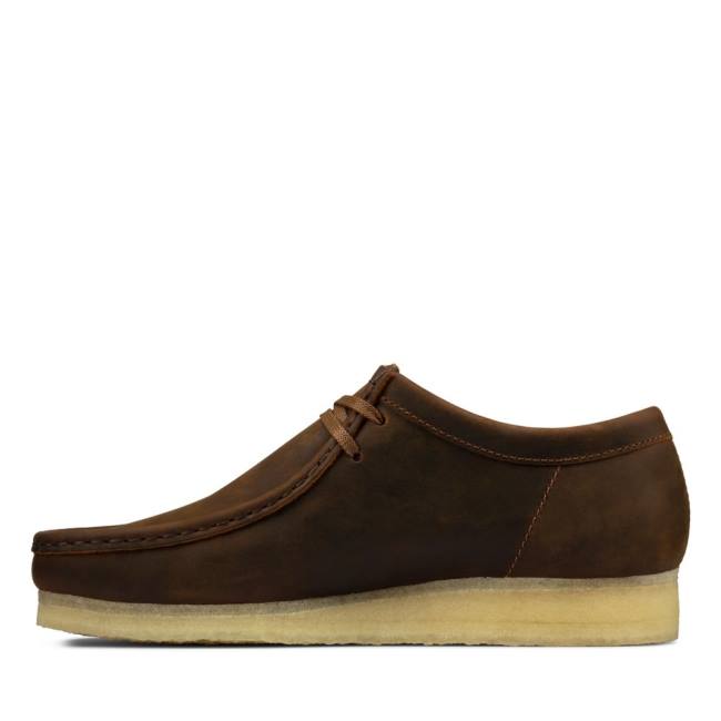 Clarks Wallabee Elegantni gležnjarji Moški Rjave | CLK342TRI