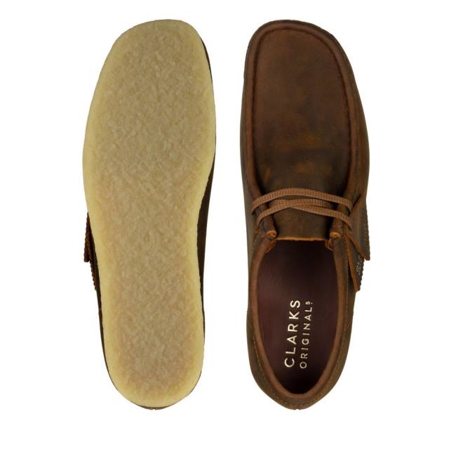 Clarks Wallabee Elegantni gležnjarji Moški Rjave | CLK342TRI