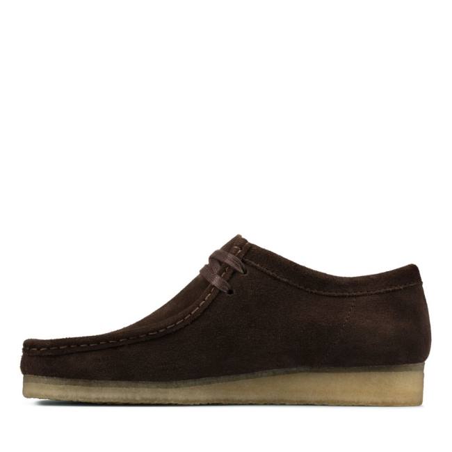 Clarks Wallabee Elegantni gležnjarji Moški Temno Rjave | CLK578MCY