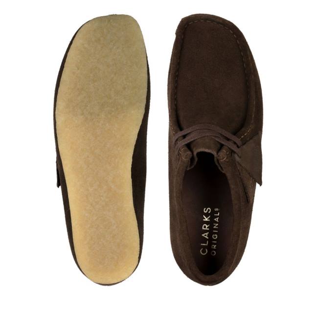 Clarks Wallabee Elegantni gležnjarji Moški Temno Rjave | CLK578MCY