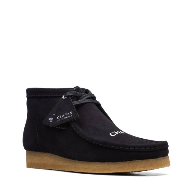 Clarks Wallabee Elegantni gležnjarji Moški Črne | CLK914WLI