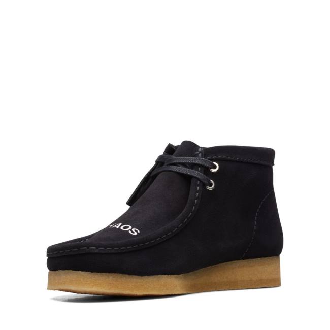 Clarks Wallabee Elegantni gležnjarji Moški Črne | CLK914WLI