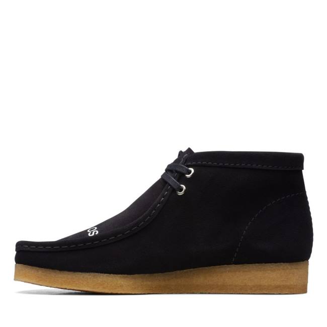 Clarks Wallabee Elegantni gležnjarji Moški Črne | CLK914WLI