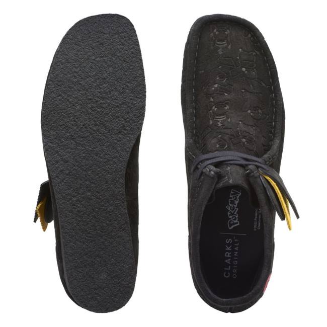 Clarks Wallabee Elegantni gležnjarji Moški Črne | CLK936HAZ