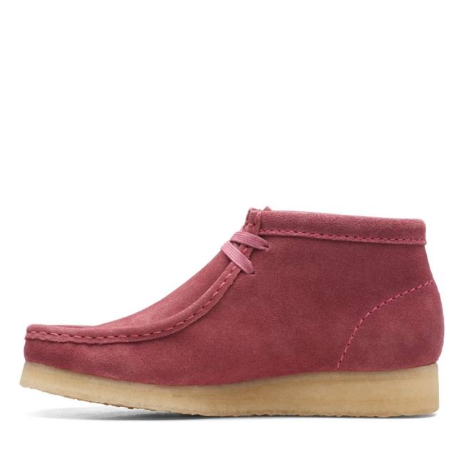 Clarks Wallabee Elegantni gležnjarji Ženske Roza | CLK079LZS