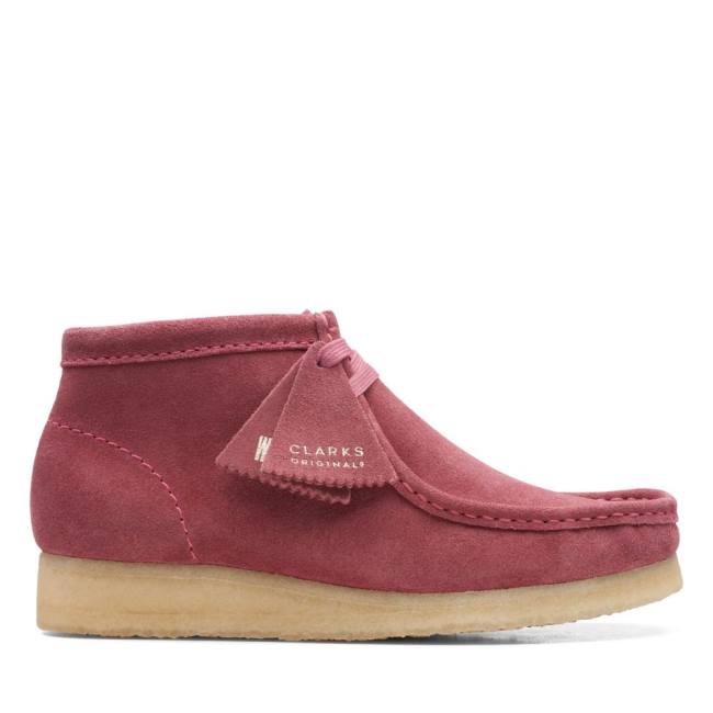 Clarks Wallabee Elegantni gležnjarji Ženske Roza | CLK079LZS