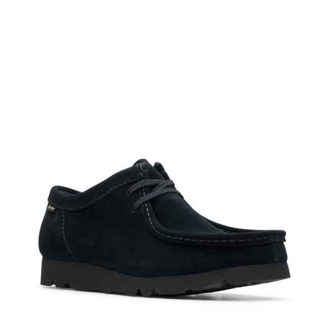 Clarks Wallabee GORE-TEX Črne Čevlji Moški Črne | CLK128GRQ