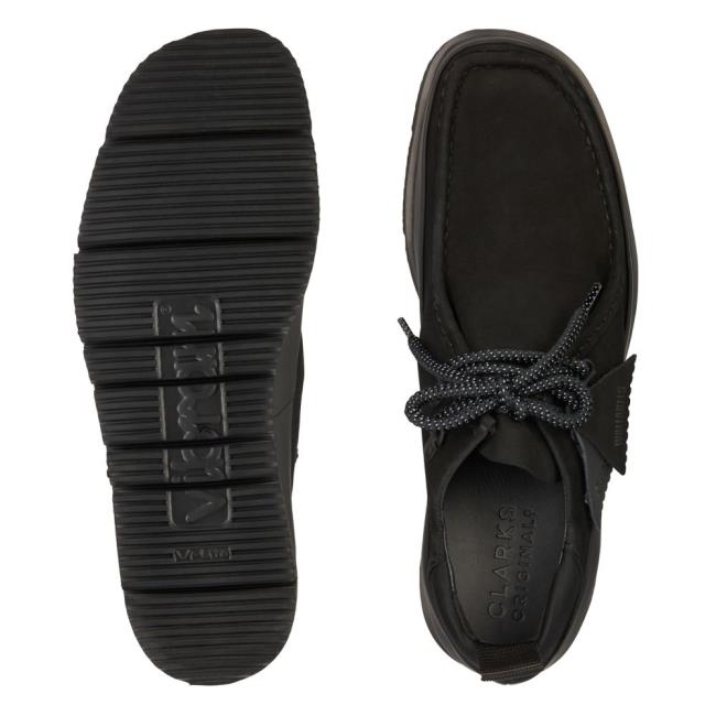 Clarks Wallabee Hiker Črne Čevlji Moški Črne | CLK796CIR