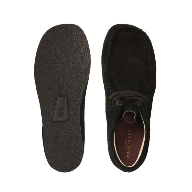 Clarks Wallabee Originals Škornji Dekleta Črne | CLK431VRQ