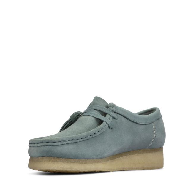 Clarks Wallabee Ravni Čevlji Ženske Modre | CLK894ZNI