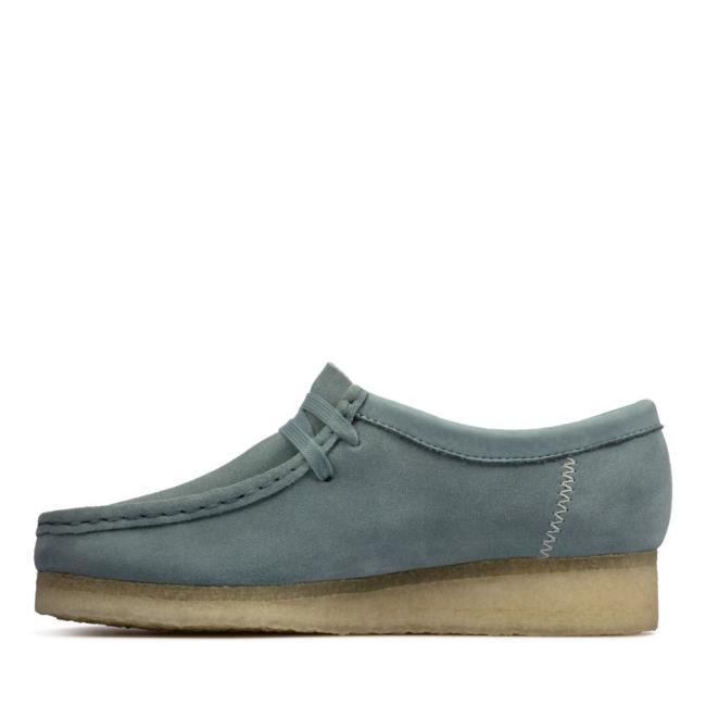 Clarks Wallabee Ravni Čevlji Ženske Modre | CLK894ZNI