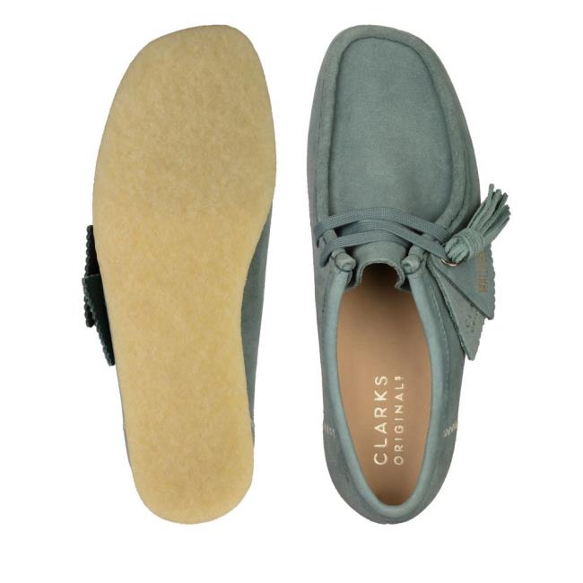 Clarks Wallabee Ravni Čevlji Ženske Modre | CLK894ZNI