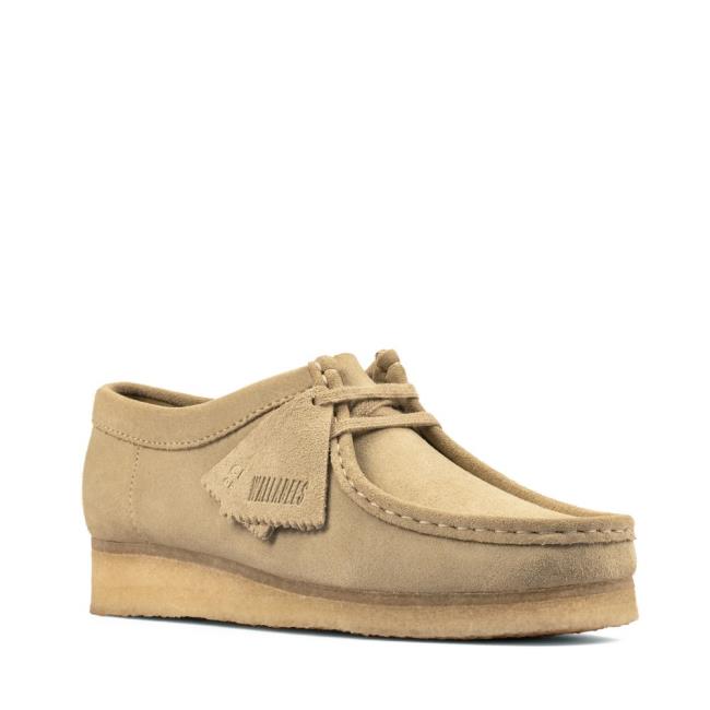 Clarks Wallabee Ravni Čevlji Ženske Rjave | CLK847NIW