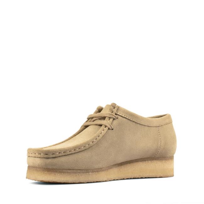 Clarks Wallabee Ravni Čevlji Ženske Rjave | CLK847NIW