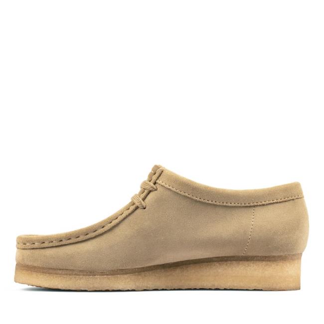 Clarks Wallabee Ravni Čevlji Ženske Rjave | CLK847NIW