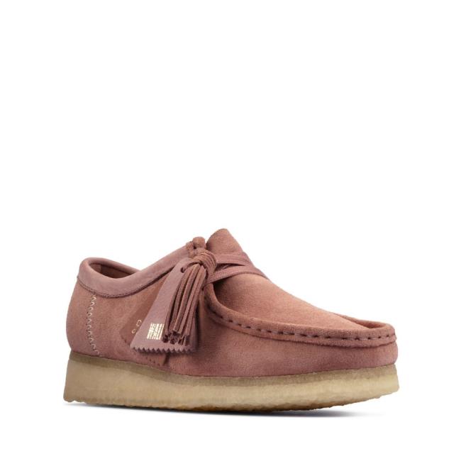 Clarks Wallabee Ravni Čevlji Ženske Roza | CLK175MPY