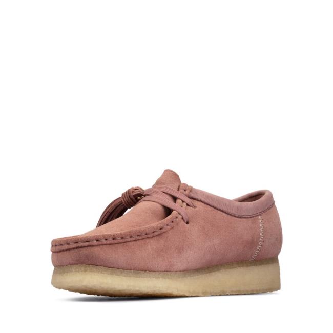 Clarks Wallabee Ravni Čevlji Ženske Roza | CLK175MPY