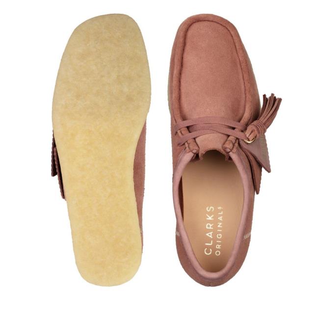 Clarks Wallabee Ravni Čevlji Ženske Roza | CLK175MPY