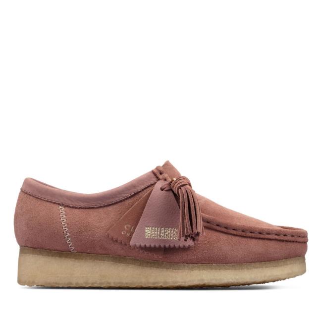 Clarks Wallabee Ravni Čevlji Ženske Roza | CLK175MPY