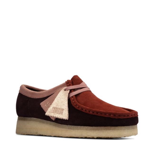 Clarks Wallabee Ravni Čevlji Ženske Roza | CLK614ZXM