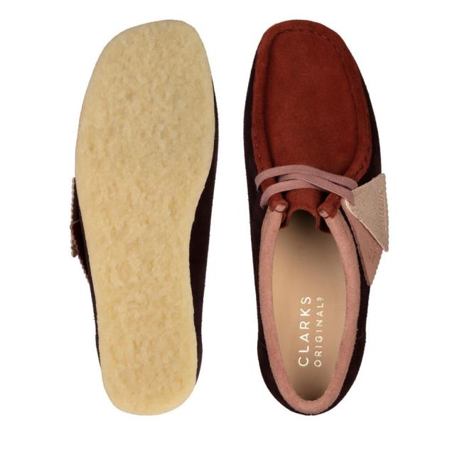 Clarks Wallabee Ravni Čevlji Ženske Roza | CLK614ZXM