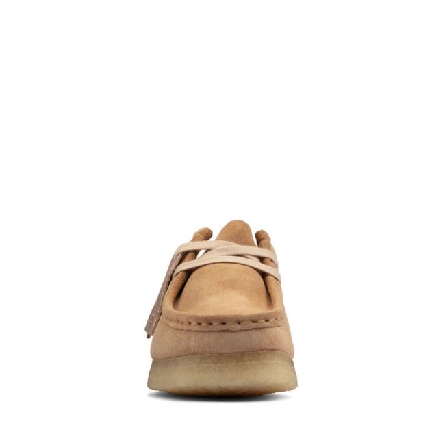 Clarks Wallabee Ravni Čevlji Ženske Svetlo Rjave | CLK687ARM