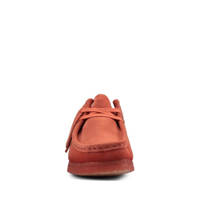 Clarks Wallabee Ravni Čevlji Ženske Temno Roza | CLK975ERH