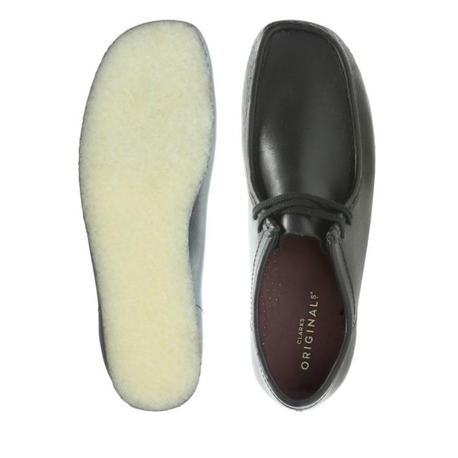 Clarks Wallabee Ravni Čevlji Ženske Črne | CLK345RVO