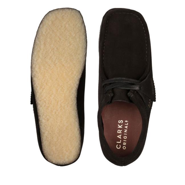 Clarks Wallabee Ravni Čevlji Ženske Črne | CLK869YUD