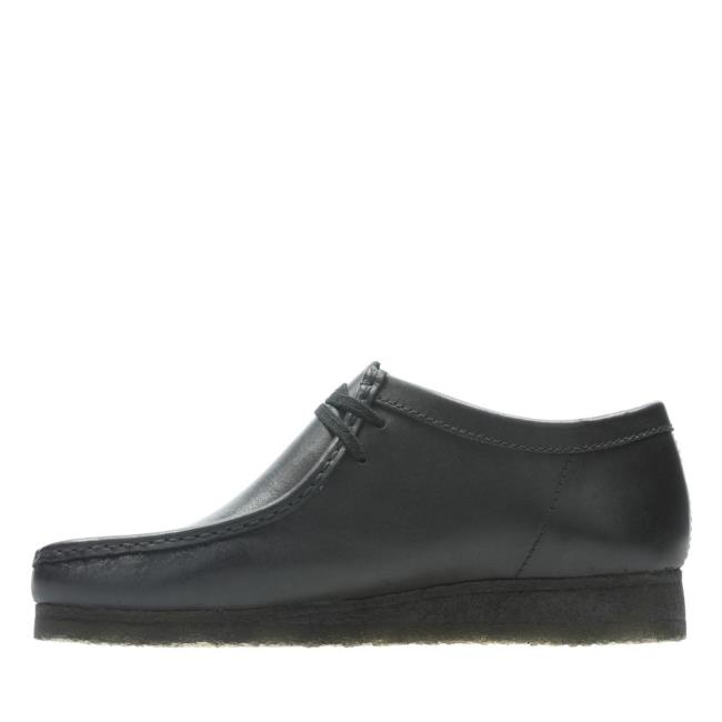 Clarks Wallabee Črne Čevlji Moški Črne | CLK897RJT